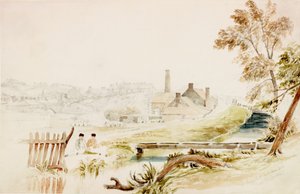 Le moulin à silex de M. Reay, Ouseburn - John Wilson Carmichael